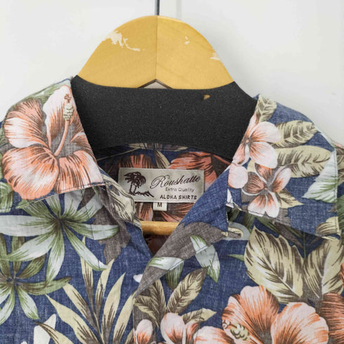 ルーシャット ROUSHATTE S/S オープンカラーアロハシャツ メンズ import:M
