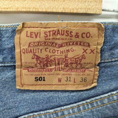リーバイス Levis 90S 93年製 ボタン裏 552 501 USA製 ストレートデニムパンツ メンズ 31/36