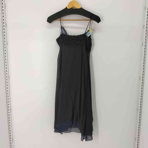 グレースコンチネンタル GRACE CONTINENTAL シルク100% フリルデザイン キャミワンピース レディース JPN:36