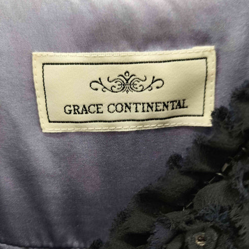 グレースコンチネンタル GRACE CONTINENTAL シルク100% フリルデザイン キャミワンピース レディース JPN:36