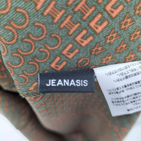 ジーナシス JEANASIS フリルデザイン 総柄 ブラウス レディース FREE