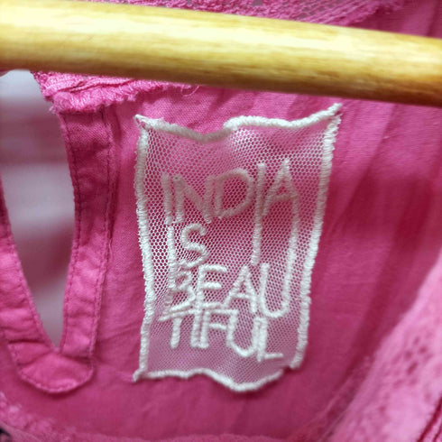 ニコアンド niko and... india is beautiful レースティアードロングワンピース レディース