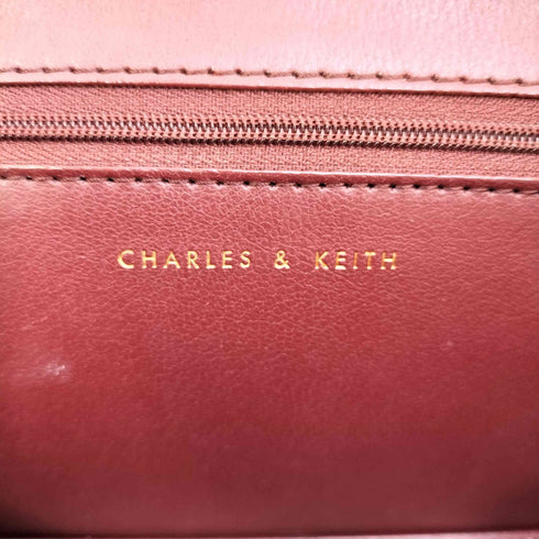 チャールズアンドキース CHARLES&KEITH クロックエフェクトトップハンドルバッグ レディース