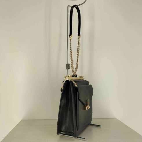 チャールズアンドキース CHARLES&KEITH ロゴプレート チェーン ショルダーバッグ レディース