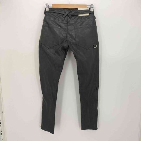 ノーアイディー NO ID. シンセティックレザーボンテージスキニー パンツ メンズ JPN:3