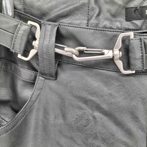 ノーアイディー NO ID. シンセティックレザーボンテージスキニー パンツ メンズ JPN:3