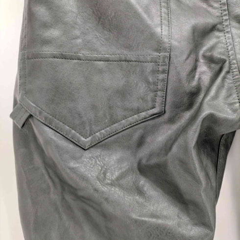ノーアイディー NO ID. シンセティックレザーボンテージスキニー パンツ メンズ JPN:3