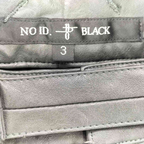 ノーアイディー NO ID. シンセティックレザーボンテージスキニー パンツ メンズ JPN:3
