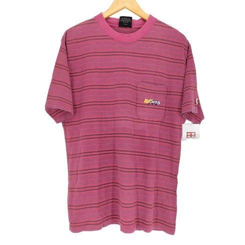 バンズ VANS 90-00s ボーダー柄1ポケットTシャツ メンズ JPN:L
