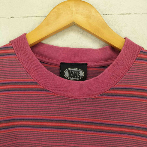 バンズ VANS 90-00s ボーダー柄1ポケットTシャツ メンズ JPN:L