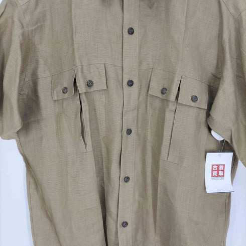 JUN SAITO GRASS MEN'S リネン フラップポケット S/S シャツ メンズ JPN:M