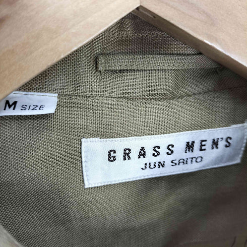 JUN SAITO GRASS MEN'S リネン フラップポケット S/S シャツ メンズ JPN:M