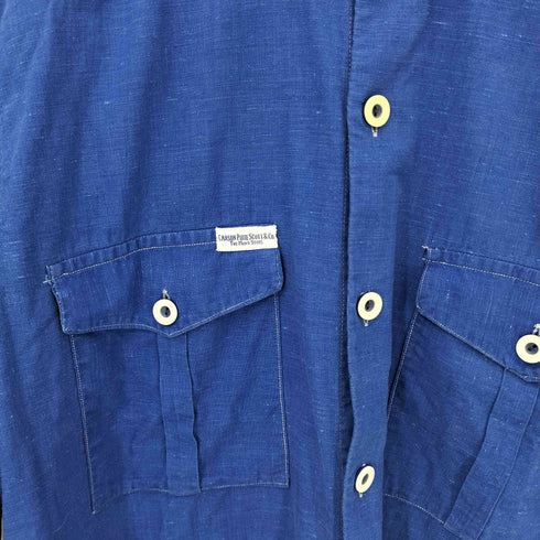 panar carson pirie scott co 40S プルオーバーオフィサーシャツ メンズ