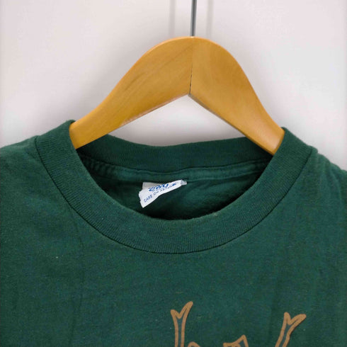 カルクルー Cal Cru 90s USA製 プリントクルーネックTシャツ メンズ import:S