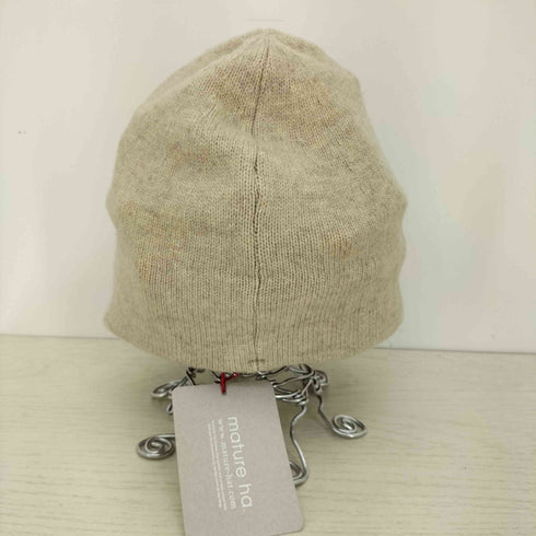 マチュアーハ mature ha. slant cutting knit cap lamb メンズ FREE