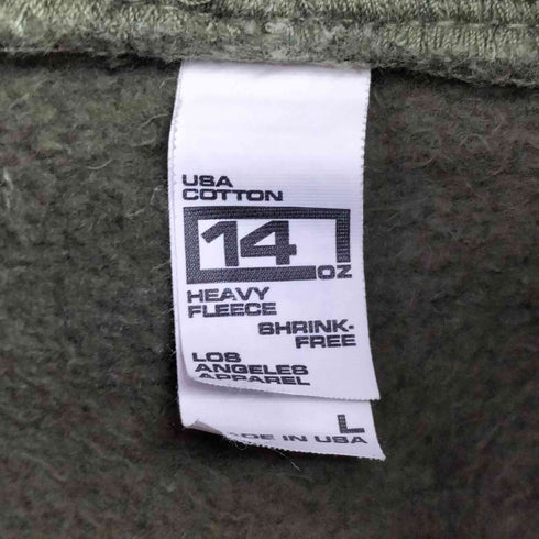 ロサンゼルスアパレル Los Angeles Apparel 4oz. Heavy Fleece Hooded Pullover Sweatshirt メンズ JPN:L