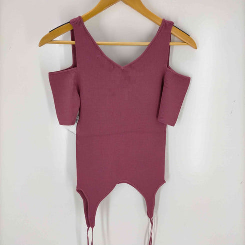 リエンダ rienda 2WAYオフショルKnit TOP レディース FREE