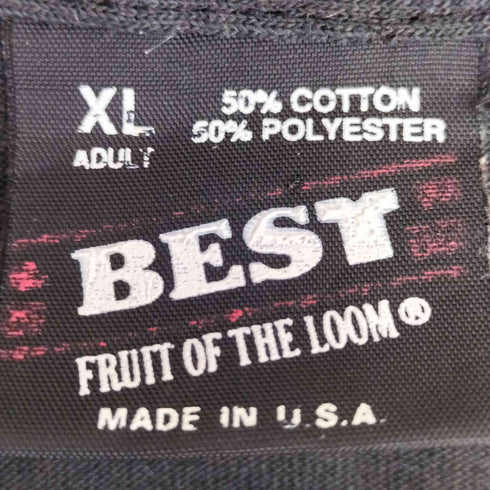 フルーツオブザルーム FRUIT OF THE LOOM USA製 BEST ネコ 猫 キャット Tシャツ 袖&裾シングル ボックスシルエット メンズ import:XL