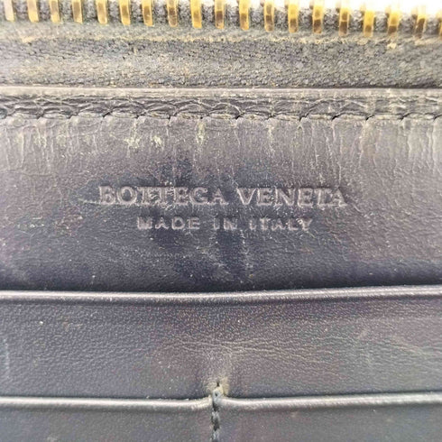 ボッテガヴェネタ BOTTEGA VENETA イントレチャート ラウンドファスナージップ レザー長財布 メンズ