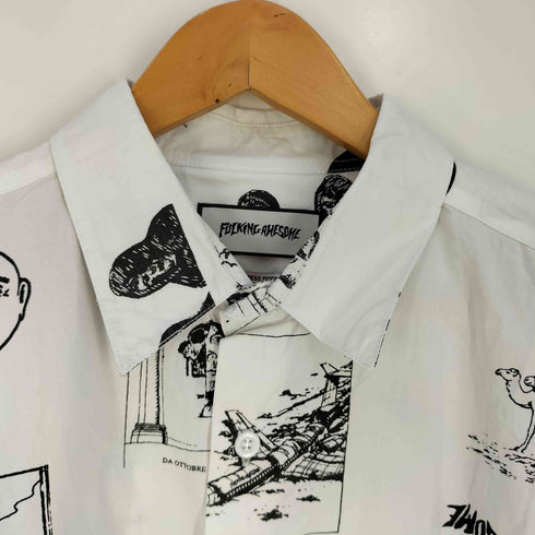 ファッキンオーサム FUCKING AWESOME Cut Outs Dress Shirt 総柄 ドレスシャツ メンズ JPN:L