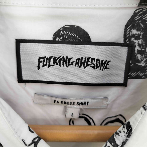 ファッキンオーサム FUCKING AWESOME Cut Outs Dress Shirt 総柄 ドレスシャツ メンズ JPN:L