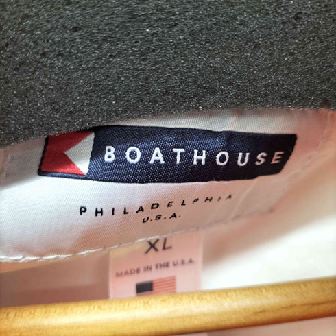 boathouse MADE IN USA バックプリントハーフジッププルオーバー メンズ import:XL