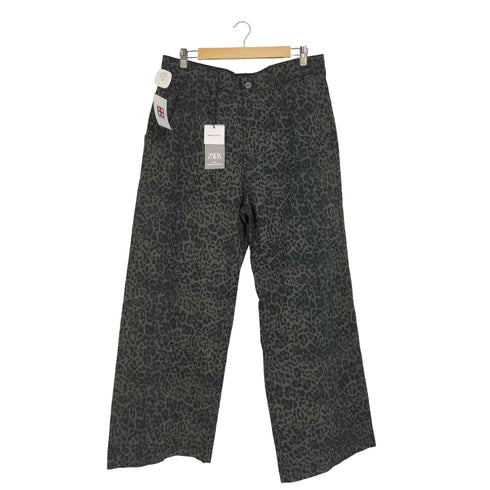 ザラ ZARA RELAXED FIT アニマル レオパード プリント パンツ メンズ 44