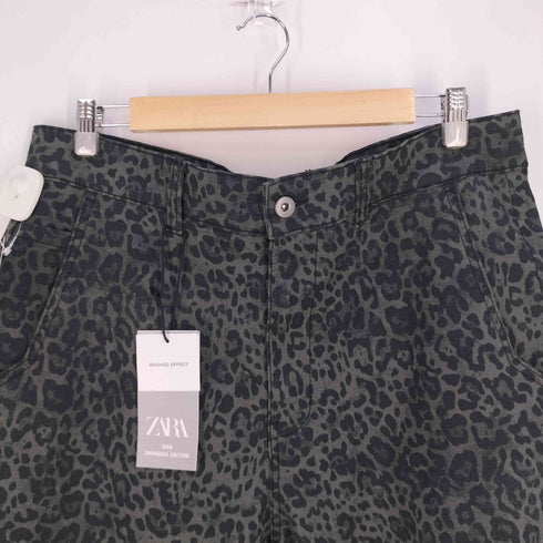 ザラ ZARA RELAXED FIT アニマル レオパード プリント パンツ メンズ 44