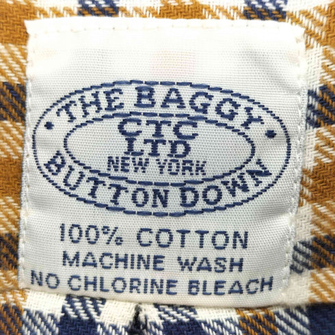 バギー THE BAGGY ボックスフィット チェック ボタンダウンシャツ メンズ import:M