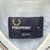 フレッドペリー FRED PERRY Slim fit ロゴ刺繍 ラウンドカット長袖シャツ メンズ M