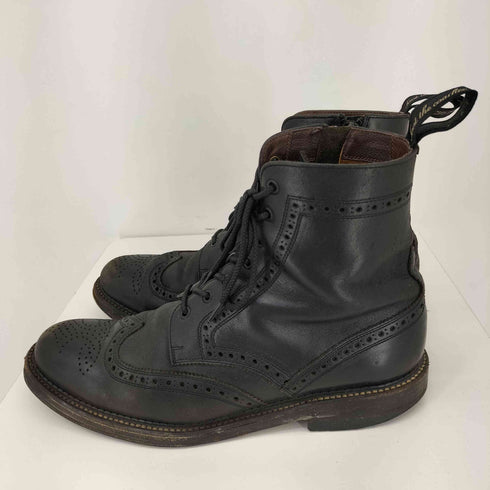 フットザコーチャー foot the coacher ウイングチップ サイドジップアップ ブーツ メンズ 8