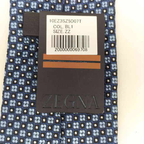 エルメネジルドゼニア Ermenegildo Zegna 総柄 シルクネクタイ メンズ