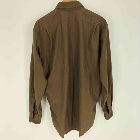 リバーサイド RIVERSIDE USA製 Dan ups 企業ロゴ 刺繍 襟芯 L/S ワーク シャツ メンズ