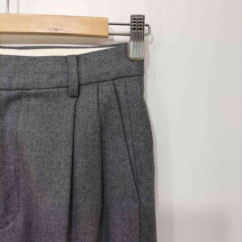 ユナイテッドアローズ UNITED ARROWS フランネル 2タック テーパードパンツ レディース JPN:36