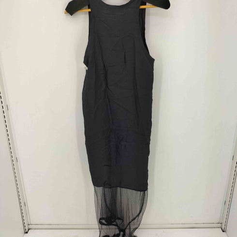 トーガプルラ TOGA PULLA キュプラ 裾レース切替 ノースリーブワンピース レディース ONE SIZE