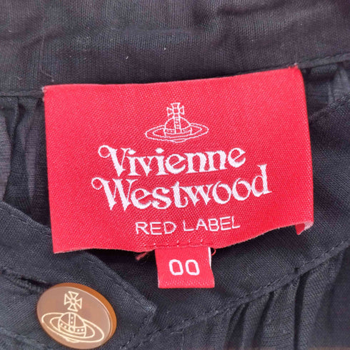 ヴィヴィアンウエストウッドレッドレーベル Vivienne Westwood RED LABEL バンドカラー シアーロングシャツ レディース 00 (M)