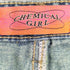 CHEMICAL GIRL スリット加工 フレアカラーデニムパンツ レディース JPN:M