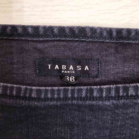 タバサ TABASA ストレッチ デニムワンピース レディース 36