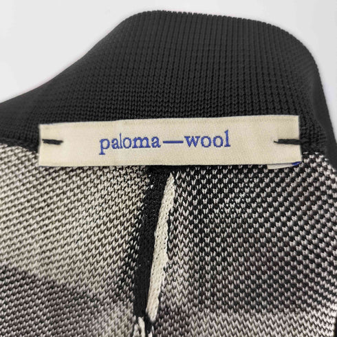 パロマウール paloma-wool 20AW ランダムチェッカーフラッグ レーヨンニットパンツ レディース import:S