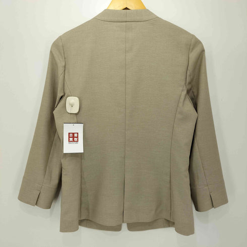 レミュー LES MUES 麻調ノーカラージャケット レディース JPN:7号