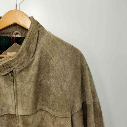 ザフォックスコレクション THE FOX COLLECTION 80s 韓国製 タータンチェックライナーレザースウィングトップジャケット メンズ XL