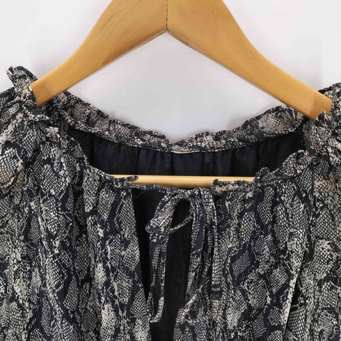 ザラ ZARA パイソンドレス レディース import:M