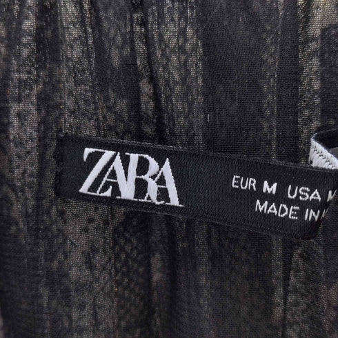 ザラ ZARA パイソンドレス レディース import:M