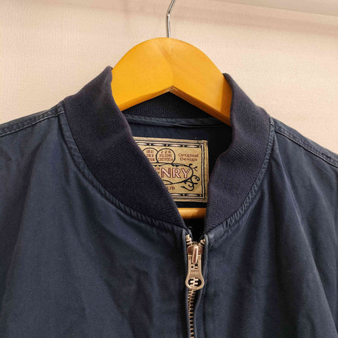 O.HENRY 80S アロハ刺繍 ジップアップ ブルゾン メンズ Large