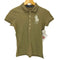 ラルフローレン RALPH LAUREN ビーズ ビッグ ポニー 5連ボタン S/S ポロシャツ レディース import:S