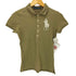 ラルフローレン RALPH LAUREN ビーズ ビッグ ポニー 5連ボタン S/S ポロシャツ レディース import:S