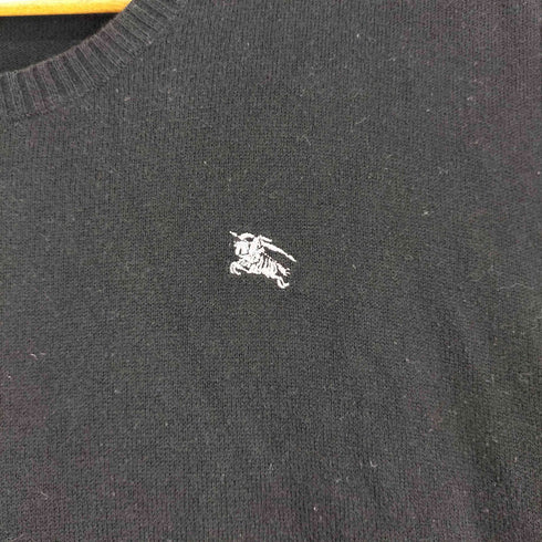 バーバリーブラックレーベル BURBERRY BLACK LABEL ロゴ刺繍 ニット メンズ JPN:2