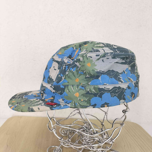 ステューシー Stussy 赤タブ フラワー カモ柄 ワークキャップ メンズ