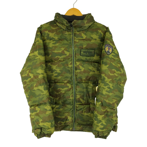 アルファインダストリーズ ALPHA INDUSTRIES ウッドランドカモ パディングジャケット メンズ L