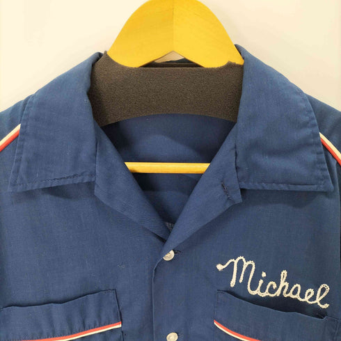 ヒルトン HILTON 70S USA製 ボーリングシャツ メンズ import:L
